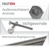 Hexagon Screws M8 x 30 Stainless Steel (Pack of 10)