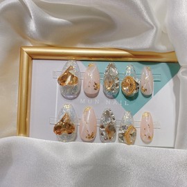 MunNail Heart Marble ✨ - Round / MunNail 하트 마블 ✨ - 라운드