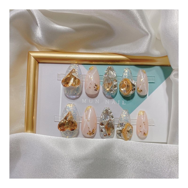 MunNail Heart Marble ✨ - Round / MunNail 하트 마블