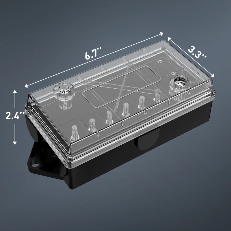 MICTUNING 12v 7 Way RV Wiring Trailer Junction Box 7