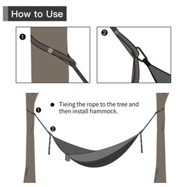 Lightweight Camping Hammock Tree Straps and Carabiners Camping Essentials Portable Hammock for Outdoor Hiking Backpacking