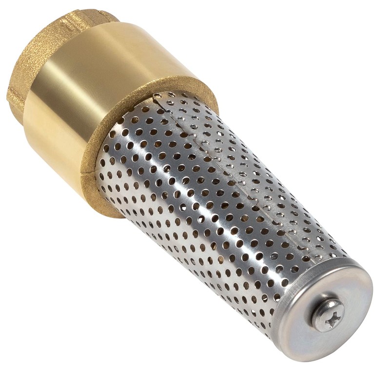 1 Inch Foot Valve No-Lead Brass Heavy Duty Backflow Preventer