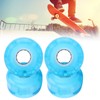 4PCs Set High Elastic PU Skateboard Flashing Wheel 52mm Professional