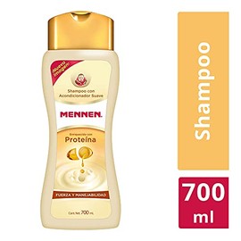 Mennen Shampoo Fuerza y Manejabilidad Proteína 700 ml. Fórmula Suave 2 en 1 que Limpia y Acondiciona el Cabello, Dejándolo Lleno de Vitalidad y con un Agradable Aroma