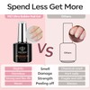 Modelones Builder Gel Set, 2 Pcs 10ml Clear Pink Builder