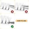 QUEWEL Premade Lash Fans, 7D Premade Fans Eyelash Extensions 0.07mm
