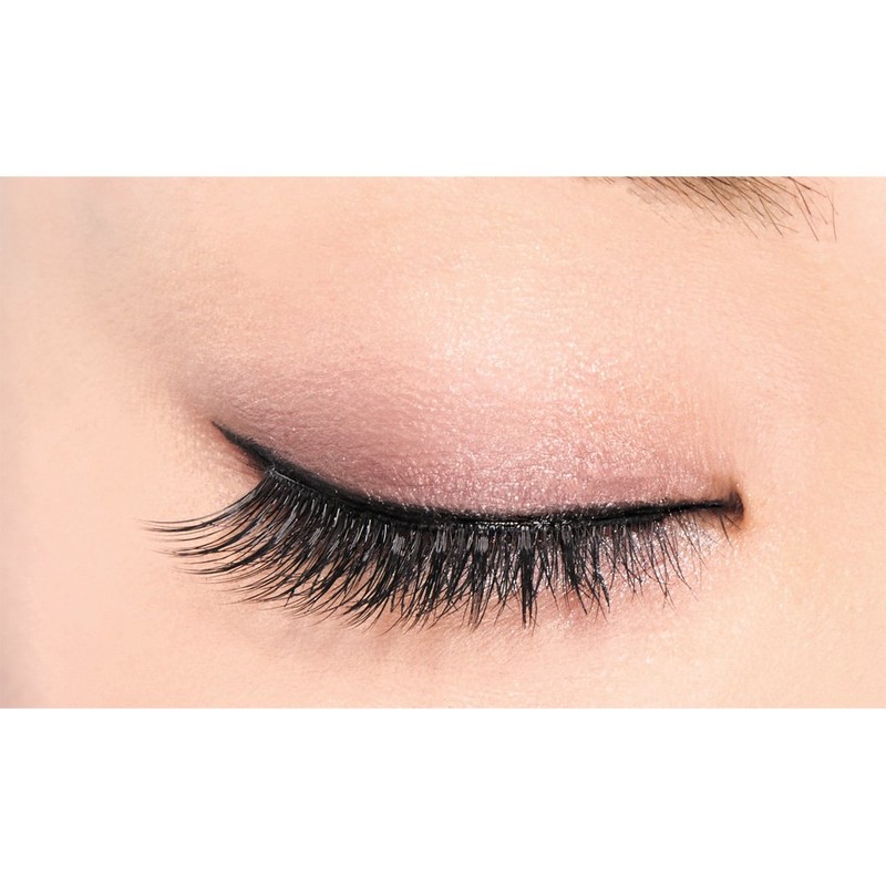 D-UP Eyelash RICH 809 False Eyelashes, Black, 2 Pairs