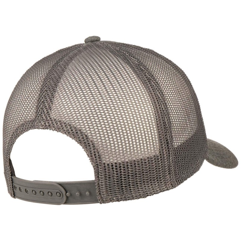Atlantis Rapper Jersey Mid Visor Trucker Cap - Dark Grey