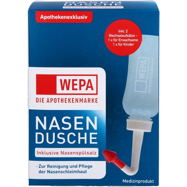 WEPA Nasendusche mit 10x2,95g Nasenspülsalz, 1 P