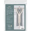 Solid Oak Macrame KIT LAYRD, Two-Tone Layered Wall Hanging