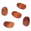 yueton 5 PCS Chopstick Rest Wood Yuanbao Chopstick Holder Spoon