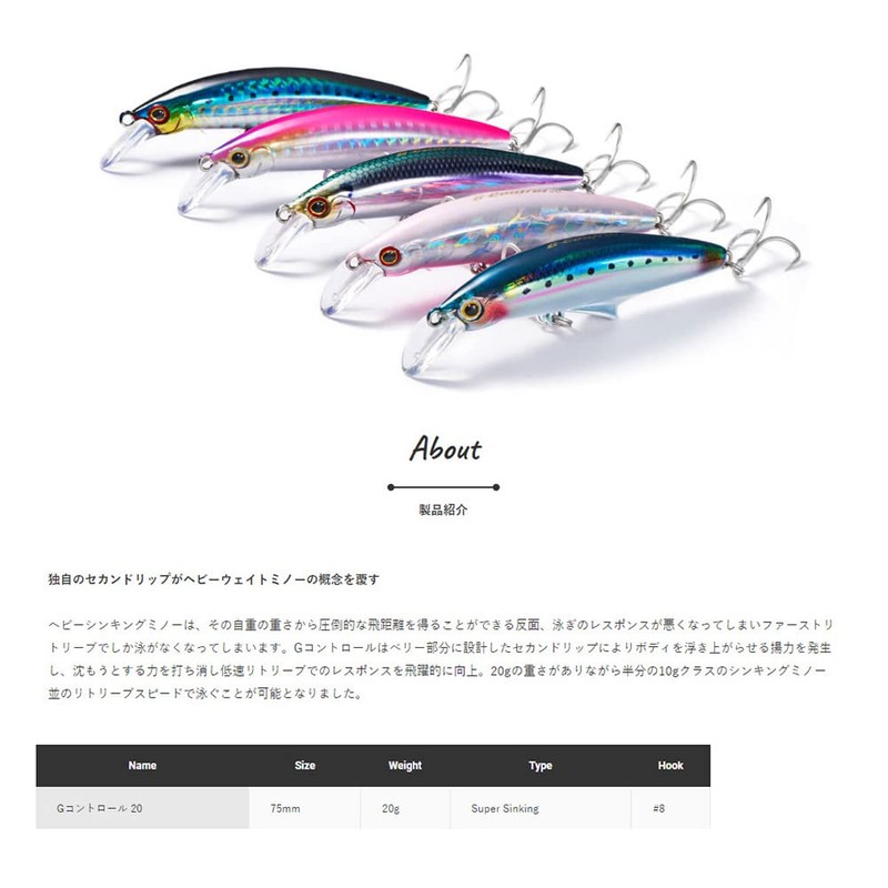 Jackson G Control Lure, 3.0 inches (75 mm), 0.7 oz