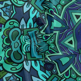 xigua Tribal Ethnic Pattern Tablecloth Durable 60 Inch Round Outdoor Table Cloth Cover with Zipper Umbrella Hole Camping Tablecloths for Outdoor Party Picnic