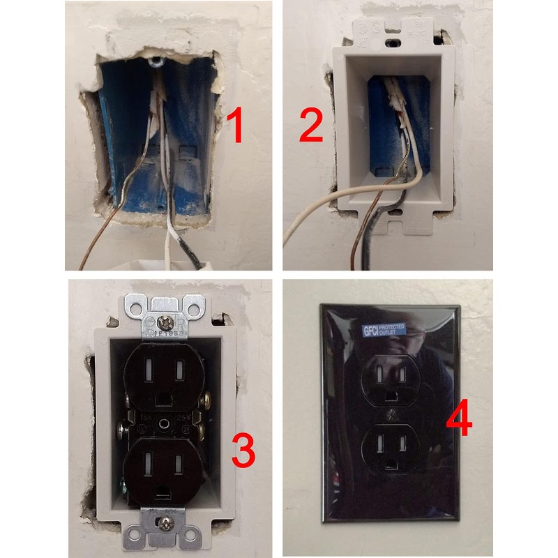 iMBAPrice BE1-25 (1-Gang) Electrical Power Outlet Box Extender - White,