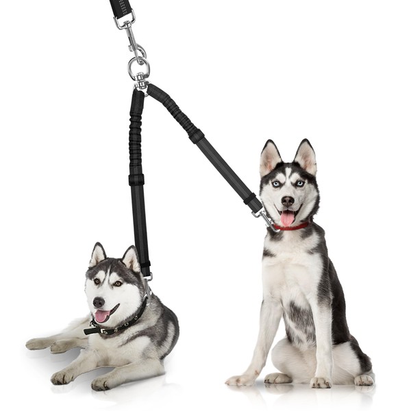 YAODHAOD Double Dog Leash,Two Dog Leash Splitter, No Tangle 360°