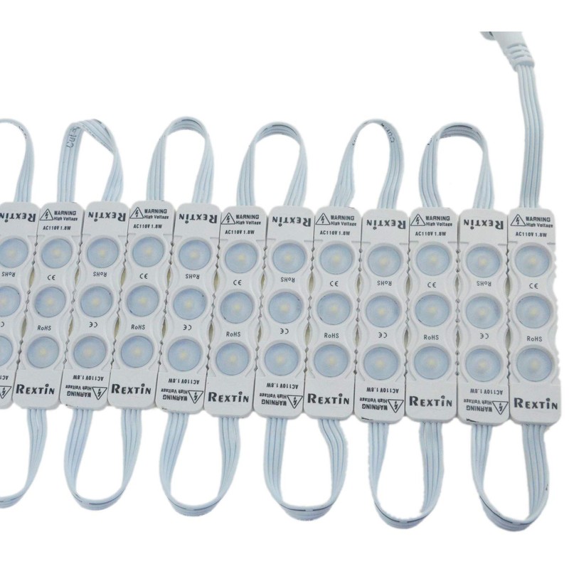Rextin Super Bright 110V 100pcs New Model 2835 3 LED