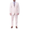 Emigre 54R Men's 100% Cotton Tan Striped Seersucker Suit