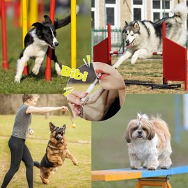 Dog Whistle, 2-Pack Professional Ultrasonic Dog Whistle to Stop Barking, Recall Training, Ultrasonic Silent Dog Whistle Training to Stop Barking Control Devices for Neighbors Dog (Black, 2 PCS)