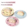 BTaT- Porcelain Floral Plates Set of 8, 8 Inch, Assorted