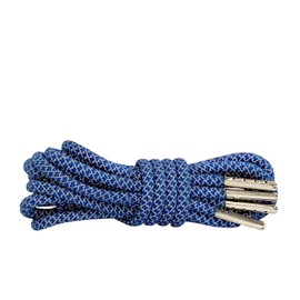 VASGO Sport Round Shoe Laces Reflective for Hiking Casual Trainer Sneakers 10 Different Lengths 12 Colors (55inch/140cm, Blue)
