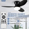 ZOEYON Small Ceiling Fan with Light - 35 Inch Flush
