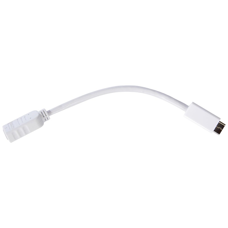 Goobay 51745 Mini DVI/HDMI Adapter Cable, White, 0.1 m Cable