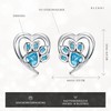BLEKKI Stud Earrings Silver 925 Paws with Zirconia - Real