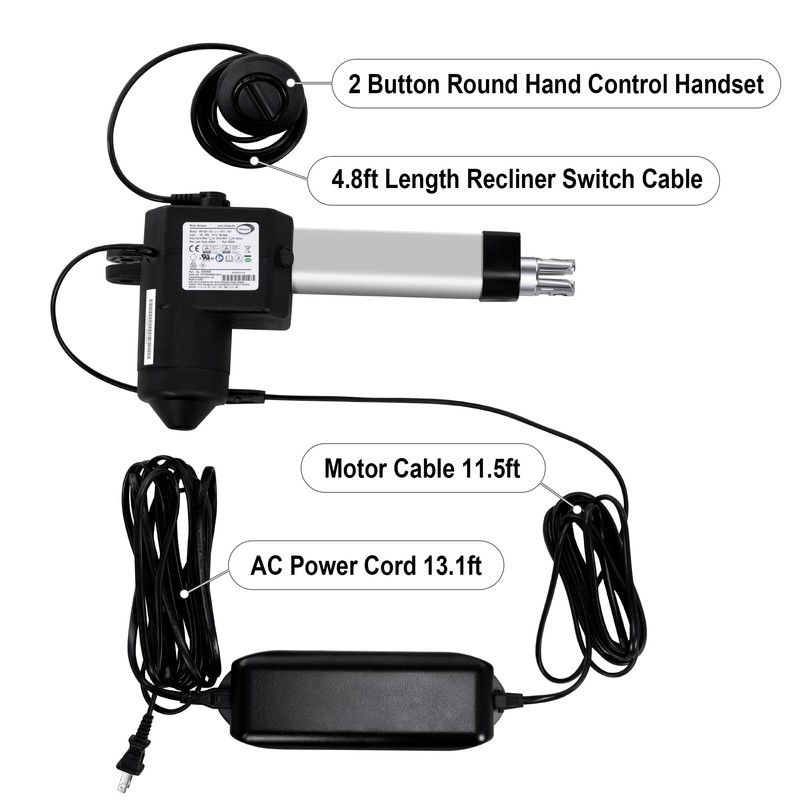 Fromann Power Recliner Motor Limoss 452822 Replace for 450314 Kits