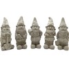 Garden Gnome with Bucket: Solid Durable Stone Statue with Vintage