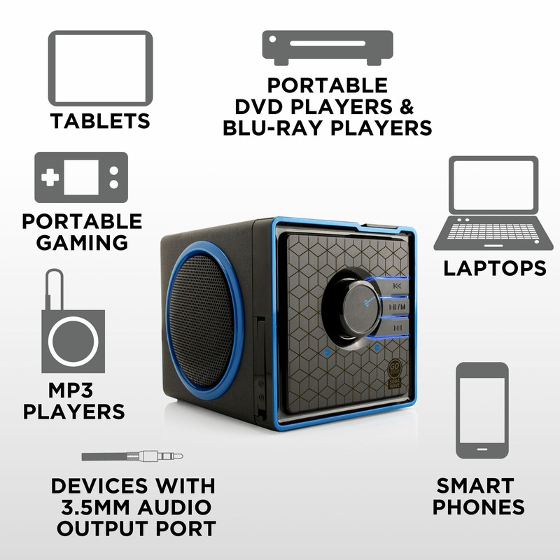 GOgroove SonaVERSE BX Portable Speaker with USB Drive MP3 Playback
