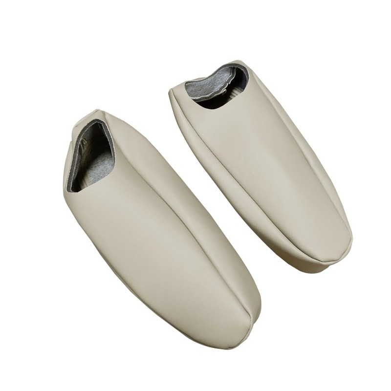 Zieichy 2Pcs Replacement Seat Armrest Cover Shale Light Tan Microfiber