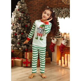Christmas Pajamas Family or Couples Christmas Pajamas Matching Set Christmas Elf Pajamas Holiday Party Pajama Matching