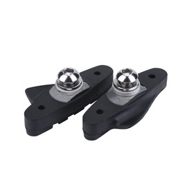 2Pcs Bike Brake Pads, 50mm/1.97inch Caliper Brake Blocks Black Rubber Bicycle Road Brake Pad Fixed Gear Accessory