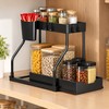 Pull-Out Cabinet Organizer for Kitchen and Bathroom Storage – Black