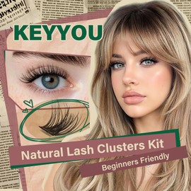 Lash Clusters Kit Soft Natural with Thin Band Easy to DIY at Home