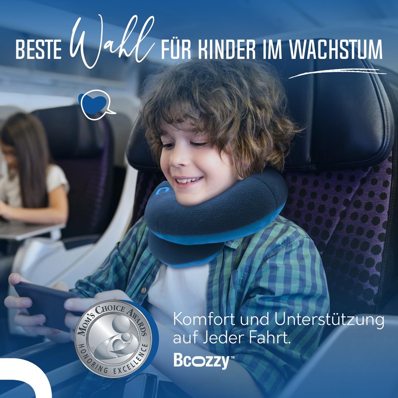 BCOZZY Chin Support Travel Pillow for Children 8-12 Years Old