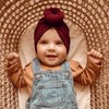 DRESHOW BQUBO 5 Pieces Baby Turban Hats Turban Bun Knot