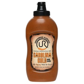 Underwood Ranches Carolina Gold BBQ Sauce, 17 oz Squeeze Bottle (1 pack), Mustard based BBQ Sauce infused with Underwood Ranches Red Jalapeño Peppers, No Artificial Preservatives