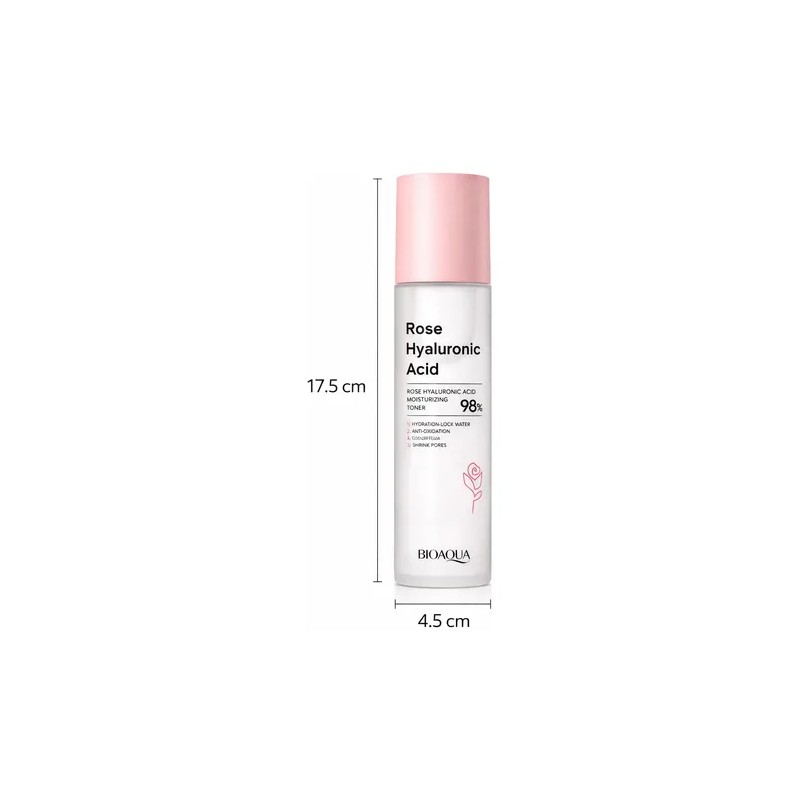 Pack X2 Tónico Facial Bioaqua Rose Hyaluronic Acid