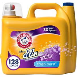 ARM & HAMMER Plus OxiClean Odor Blasters Liquid Laundry Detergent, Fresh Burst