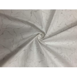 White Cotton Fabric pc Brasso Print 44" Wide Custom-Dyed Brasso Print_11613