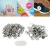 100 Sets Blank Button Badge Parts Set Round Shape Rust