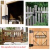 3-1/2" Heavy Duty Gate Hinges, 4 Pack Black Iron Shed