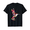 Geometric Triangle Pattern Hummingbird T-Shirt