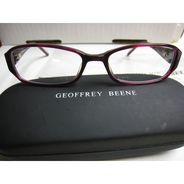 GEOFFREY BEENE EYEGLASS FRAMES Style REVELATION in BURGUNDY 52-16-135 W/