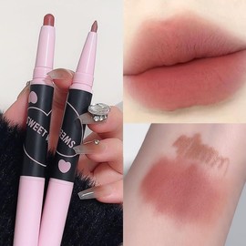 SWEETMINT #03 Lip Pen, Non-Fall Lipstick, Lip Liner, Long Lasting, High Color, Double-Ended Model, Multi-functional, Matte, Glossy, Waterproof