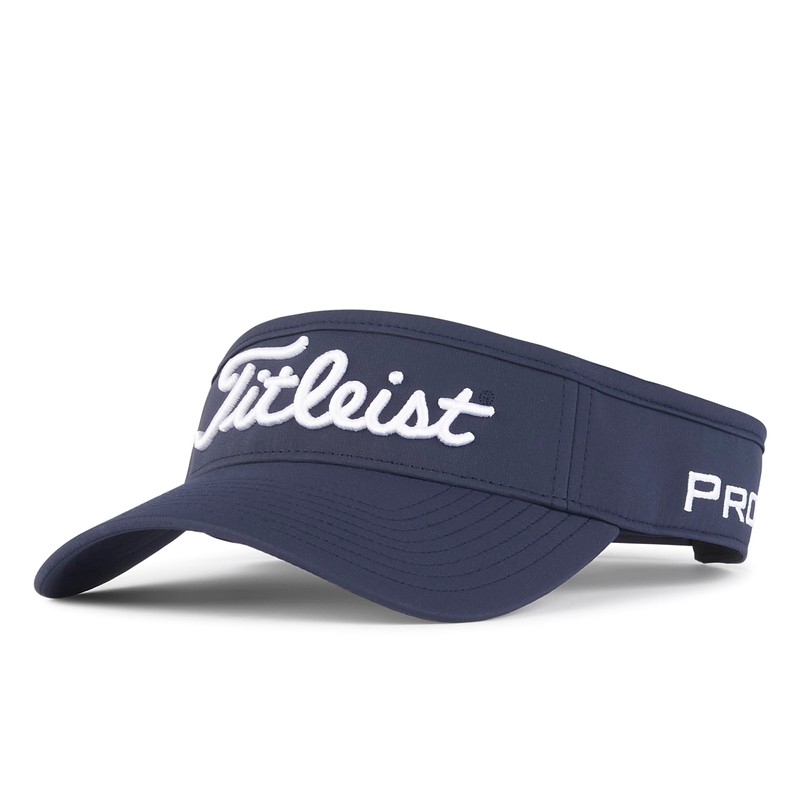Titleist Men's Standard Tour Performance Visor, Navy/White