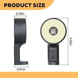 HZEL 2PCS Car Headrest Hidden Hook, 360° Rotation Vehicle Seat Hanger for Purse Backpack Cloth, Auto Interior Head Rest Storage Organizer Accessories, Universal for SUV Sedan Truck (Silver)