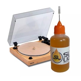Dual Slick Liquid Lube Bearings, BEST 100% Synthetic Oil for Fluance Turntables - With Long Flex Tip