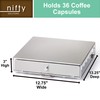 Nifty Coffee Pod Drawer – Stainless-Steel, Compatible with K-Cups, 36